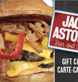 Jack Astor’s Bar and Grill Gift Card – Email Delivery